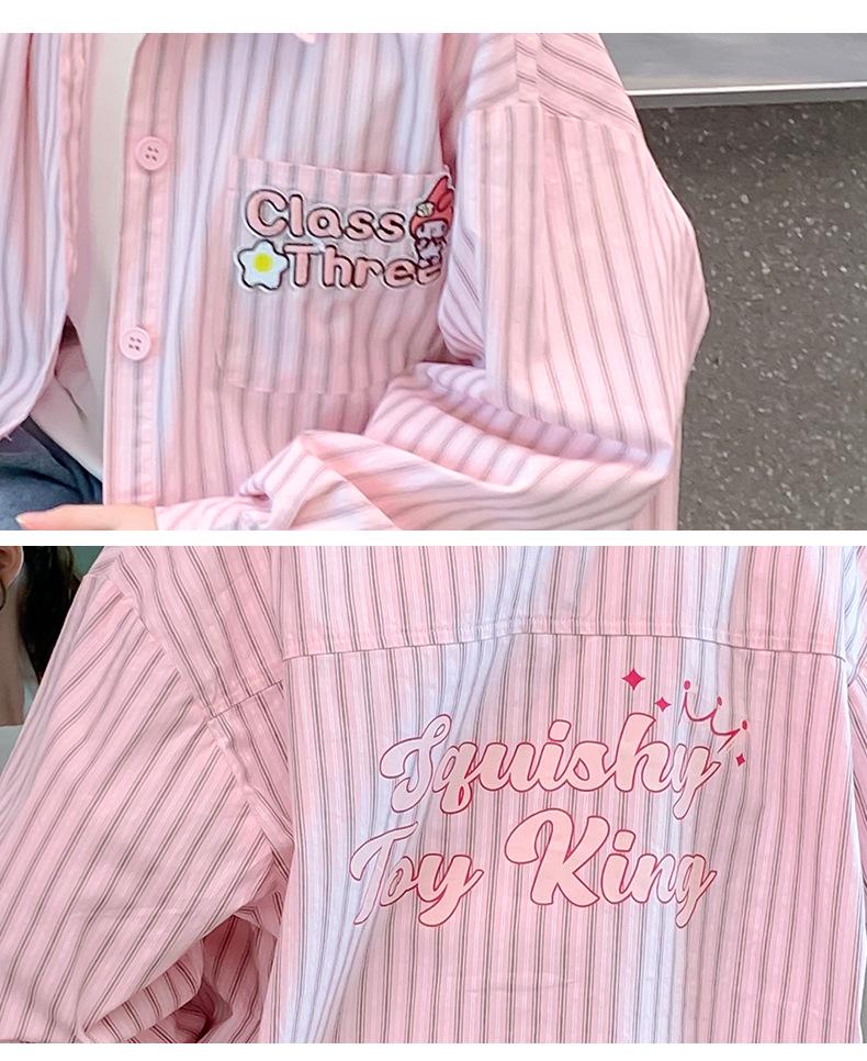 Girls' Autumn Pure Cotton Long-Sleeved Shirt Jacket 2025 Fashion