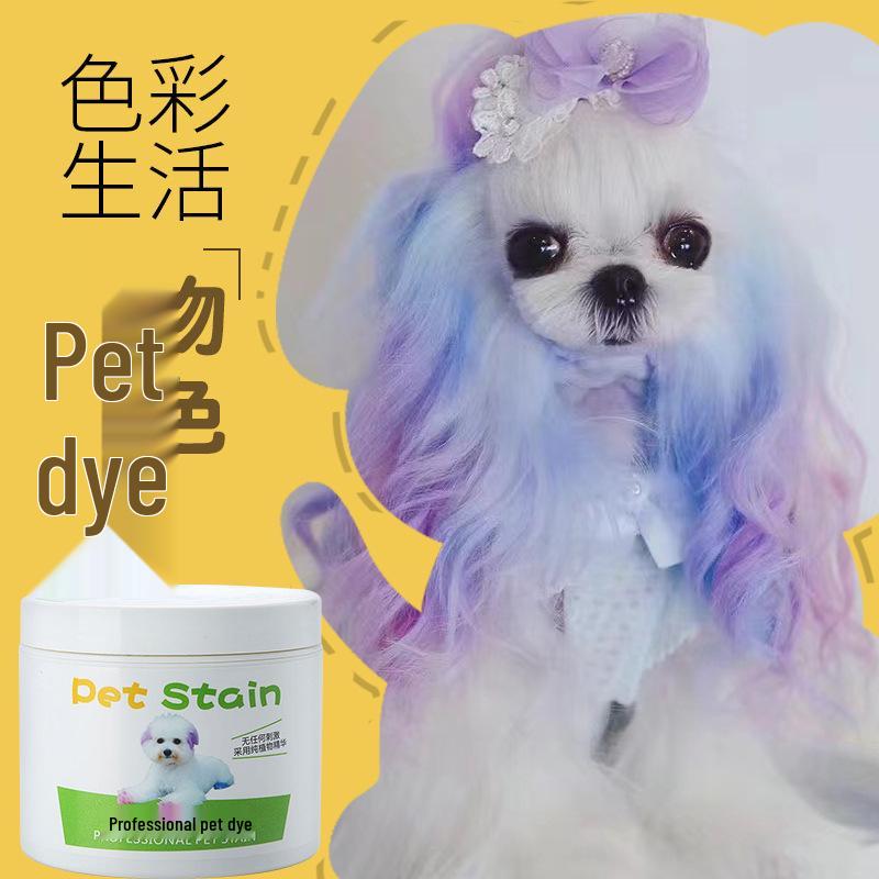 Tierhaar-Färbecreme für Hunde - Dunkle Farbe Behandlung & Schmutzentfernung