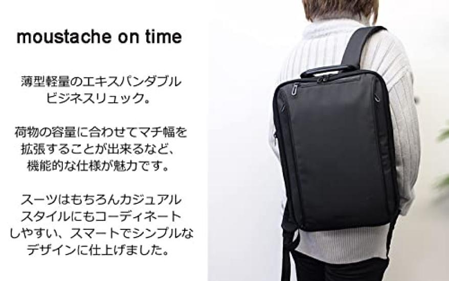 HARVEST Moustache on Time Slim Expandable Business Backpack JNO-2820 (Gray)