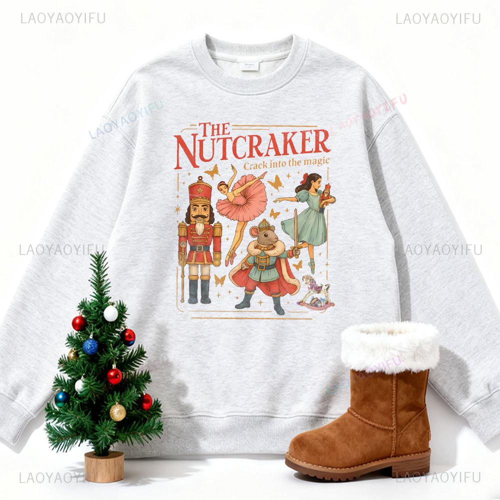 The Nutcracker Christmas Hoodie Y'all Are Nuts Nutcracker Xmas Coquette Sweater Tis The Season Merry and Bright Long Sleeve Tops
