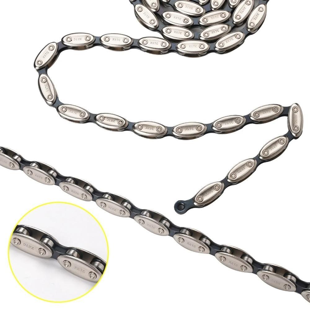 New Fixed Gear Single Speed Bicycle Chain Quick-link Parts Bicycle Parts Olive Chain Metal Road Bicycle Chain Mountain Bike
