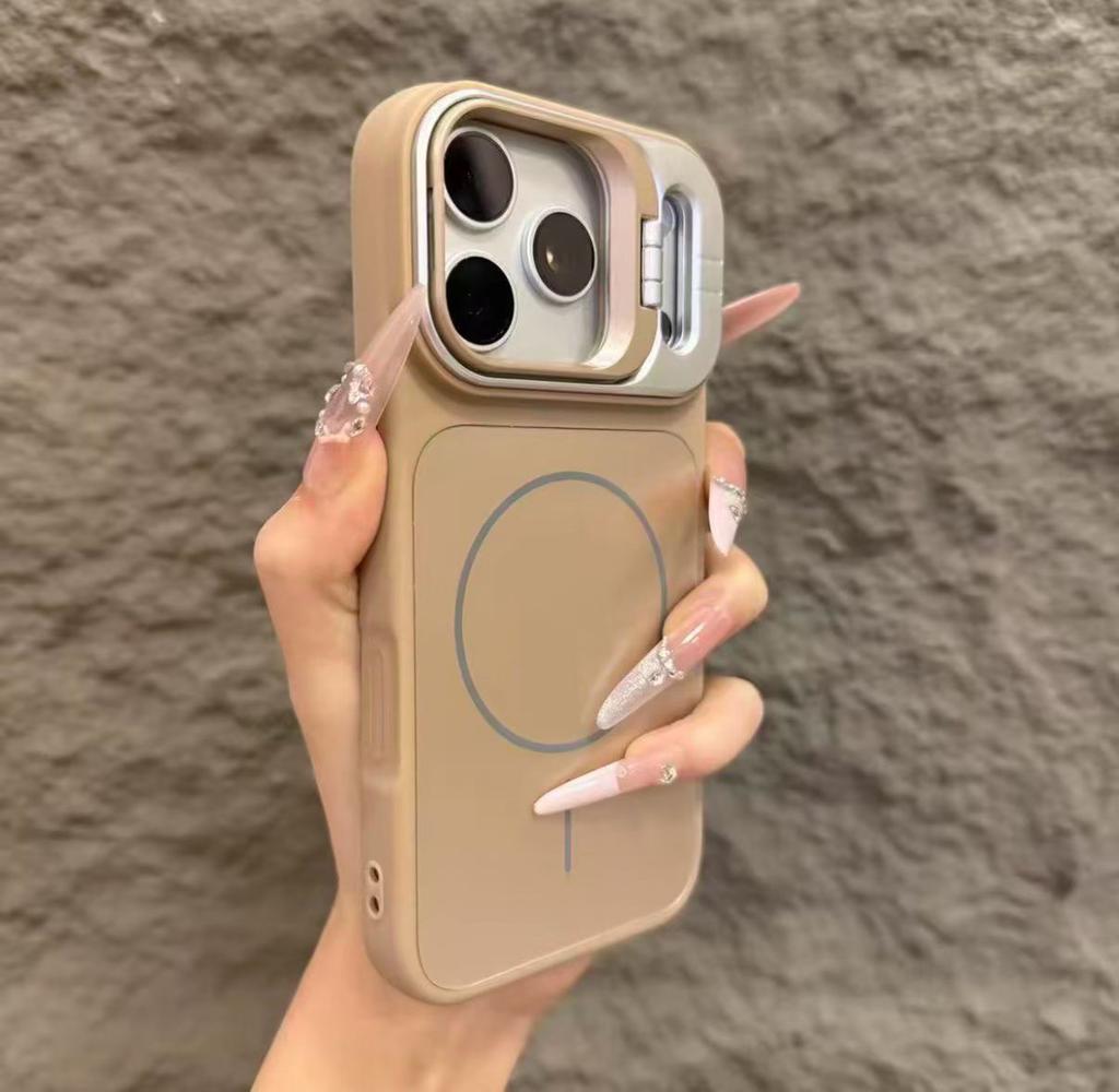 Bracket Stand Magnetic Phone Case for For Iphone 17 Air 16 15 14 Plus 13 12 Pro Max Shockproof Cover for Bumper Case