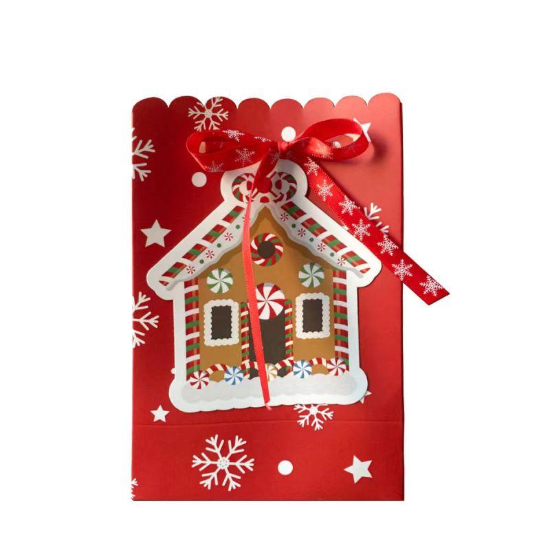 Christmas Gift Box Candy Bag Snowflake Birthday Gift Package Santa Claus Elk Christmas Tree Paper Bag Christmas Decoration