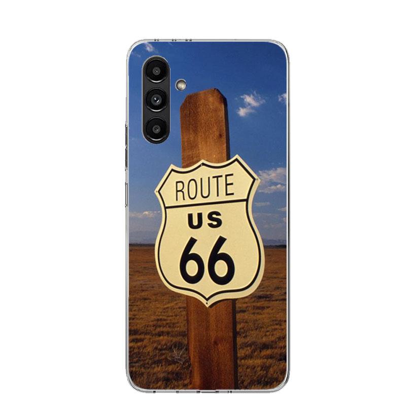 

America Route 66 Phone Case For Samsung Galaxy A16 A26 A36 A56 A15 A14 A13 A55 A54 A53 A35 A34 A33 A25 A24 A23 A05S A04S A03S Samsung A24