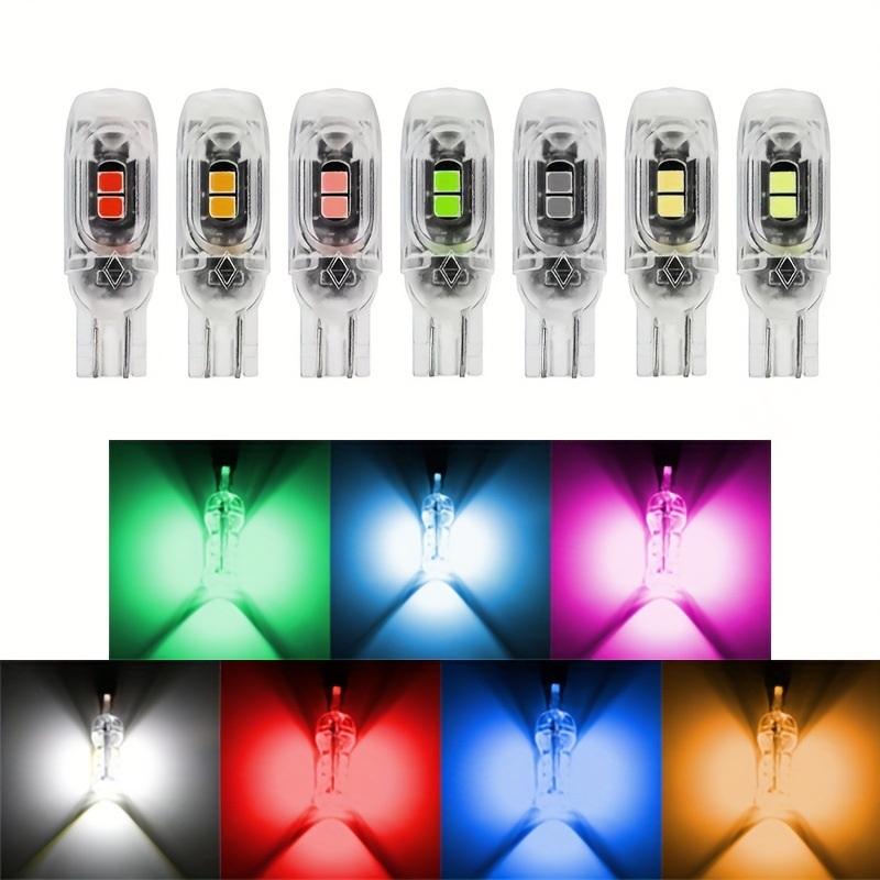 2 Pcs Strobe Flash T10 Led W5W 194 168 5Smd 2835 Turn Signal Bulb Car Interior Light Reading Door License Plate Wedge Lamp 12V