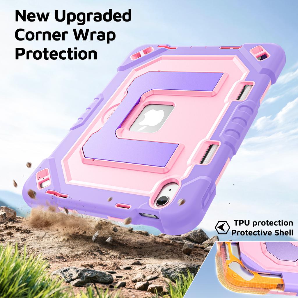 Tablet Case for IPad 10th 2022 11th 2025 with Pencil Slot 10th 11th Gen Stand Cases Cover Thick Heavy Duty 10.9 11 Inch