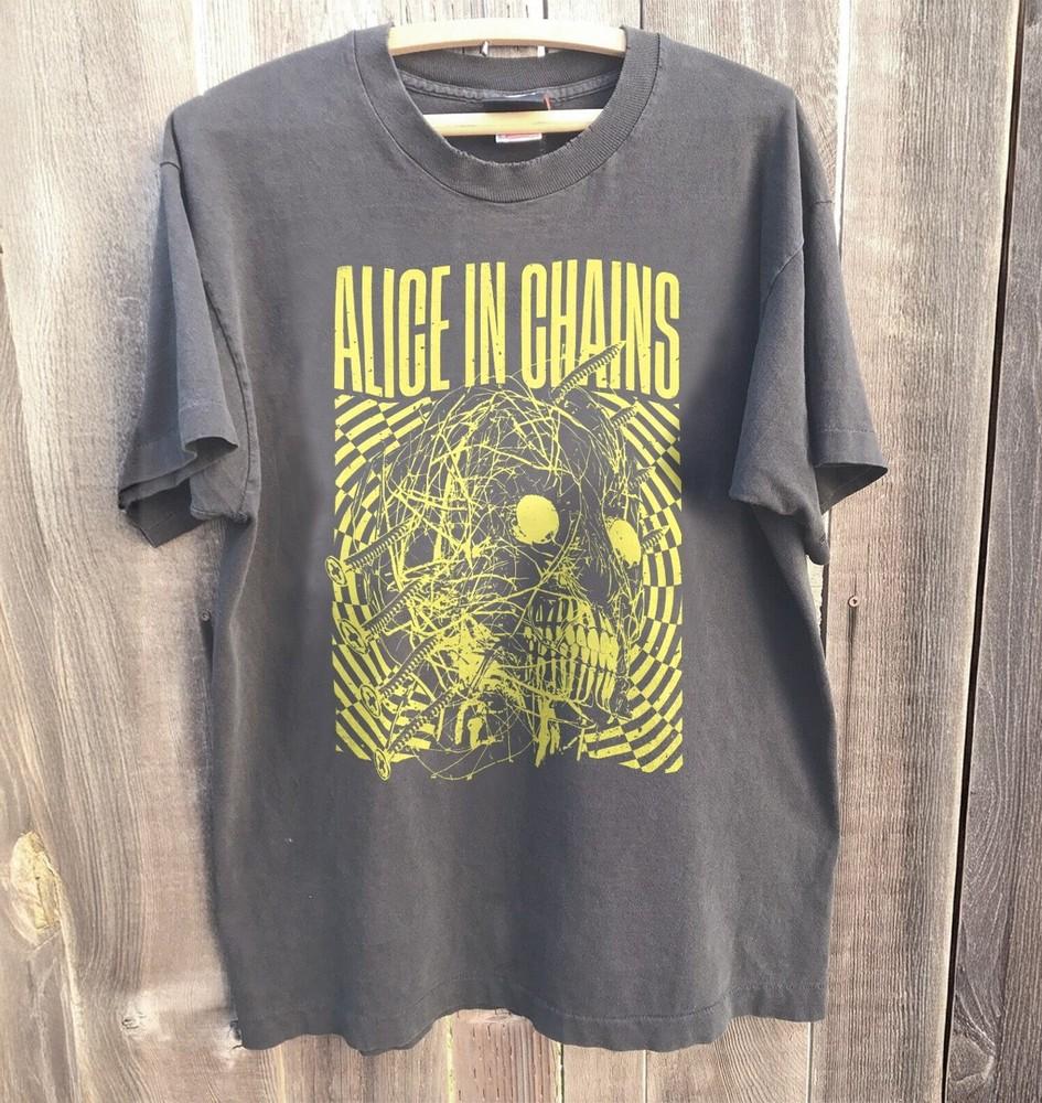 

New Alice in Chains Head Creep Charcoal Cotton Tshirt Unisex T-Shirt XXXL