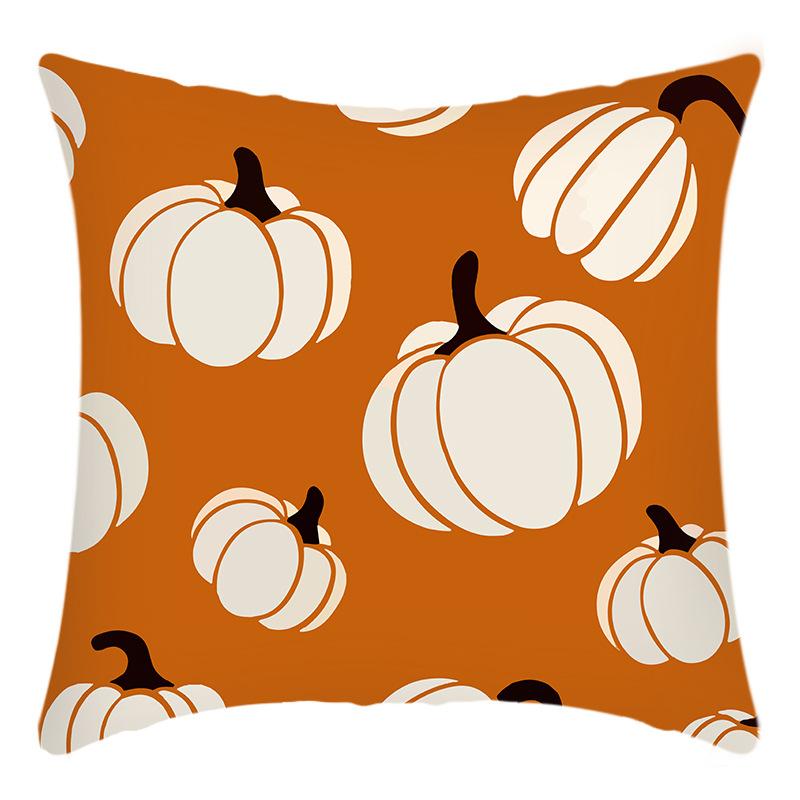 Neuer Kürbis Kissenbezug Herbst Orange Weiß Kürbis Kissenbezug Thanksgiving Sofa Dekokissenbezug