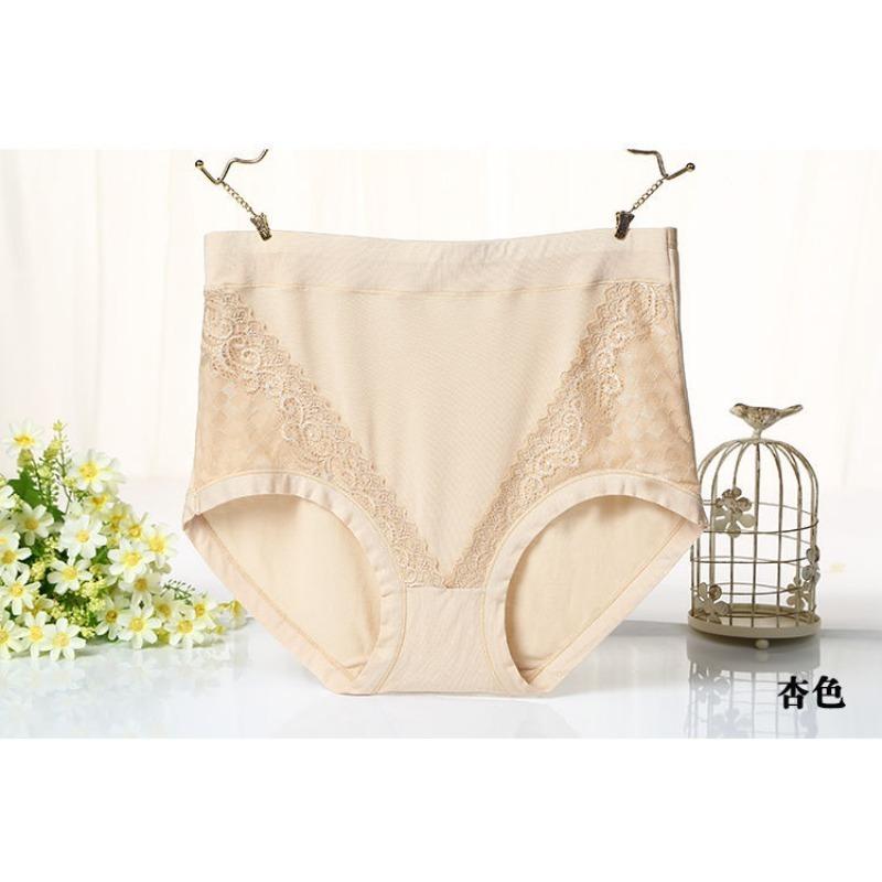 Big Size Lady Spring and Autumn Belly High Waist Middle Aged Mother Briefs