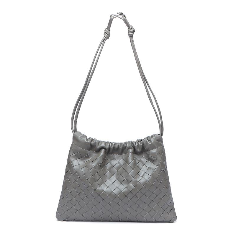 Cross-border trend woven women's bags, garbage bags, one shoulder, underarm bags, portable drawstring, lucky bags, messenger bags, commuter portable.