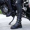 Men’s Motorcycle Boots Western Boots Black Jockey Boots Casual High Boots Plus Size
