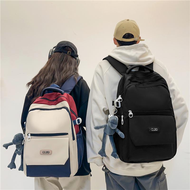 Schoolbag1011 new weight reduction simple backpack junior high school student high school student schoolbag large capacity casual backpack