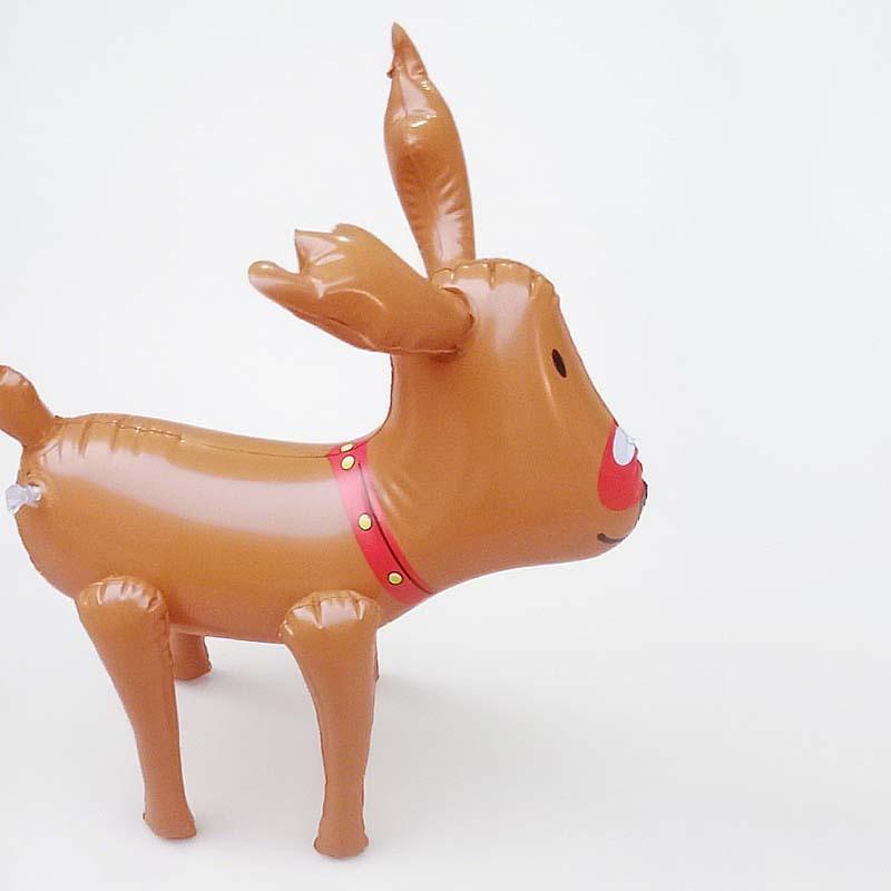 1 Piece 55Cm Pvc Inflatable Tumbler Santa Claus Snowman Reindeer Shape Cartoon Balloon Christmas Party Decoration Large Balloon