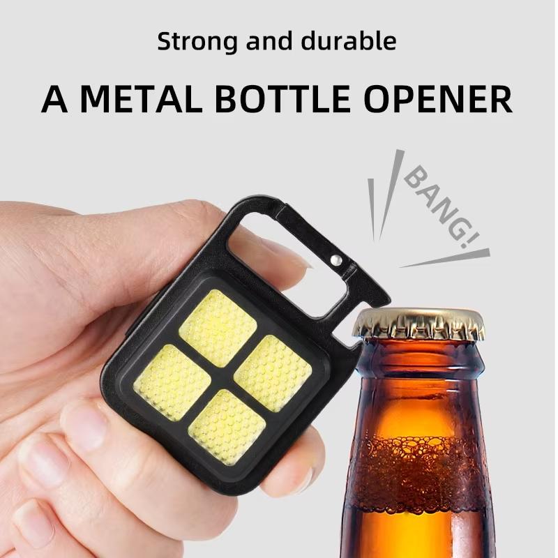 COB Flashlight LED Mini Protable Keychain Lamp High Bright Multifunctional Camping Lamp Outdoor Camping Torch Fishing Work Light
