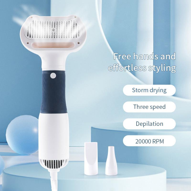 Multi Function Pet Dryer Household Low Noise Pet Blow Drying Comb Portable Cat & Dog Grooming Blower