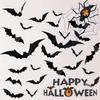 12Pcs Window Stickers Halloween Party 3D Wall Decals Waterproof Animal Shape Decoration Wall Papers