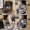 Large Capacity Transparent Jelly Tote Bag For Women Stylish Summer Shoulder Bag