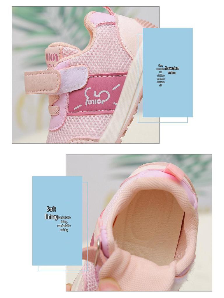 Spring New Arrivals: Infant & Toddler Unisex Non-slip Double Mesh Shoes with Soft Sole