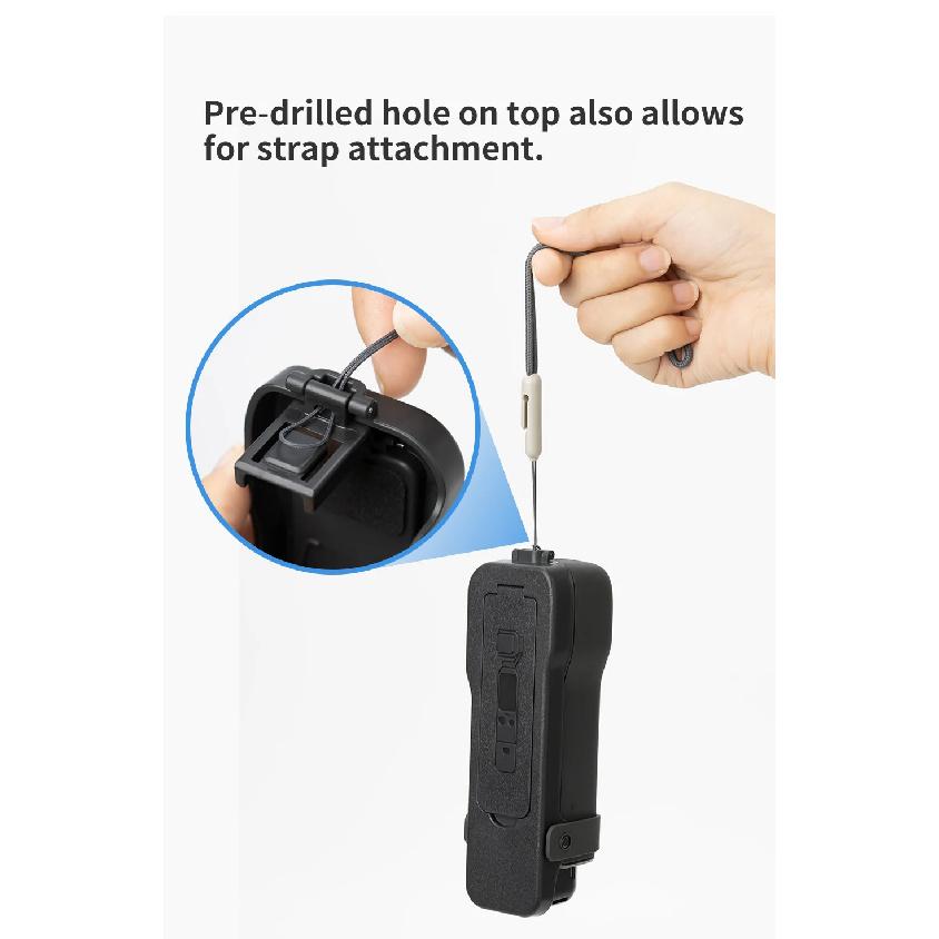 Flip Cover for DJI OSMO Pocket 3 Plastic Case Built-in 5 Filter Slots Anti-Scratch Cover with Straps for Pocket 3 Accessories