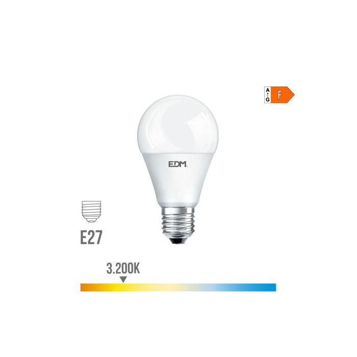 Ampoule LED Standard E27 - EDM - 98353 - 17W 1800 Lm 3200k - Blanc Chaud - Compatible Variateur