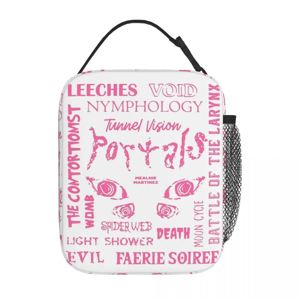 Custom Melanies Martinez Portals Thermal Insulated Lunch Bag for Office Portable Bento Box Thermal Cooler Lunch Boxes