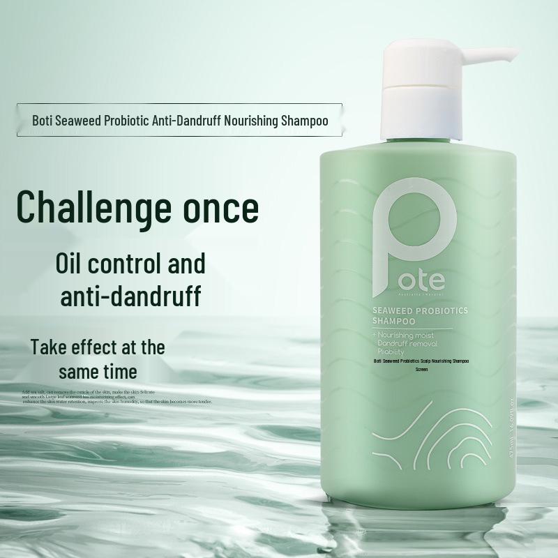Boti Seaweed Probiotic Anti-Dandruff Nourishing Shampoo - Fragrant, Family Size for Men & Women