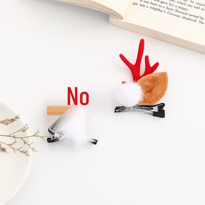 Sponky do vlasů s parohy soba: Vánoční 3D vlasové doplňky pro drdoly a copy