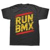 BMX Bike Bicycle Racing Gift Run BMX Graphic Tshirts Men Womens Fashion Casual Tshirt 100 Cotton Loose Oversized T Shirt