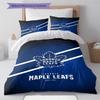 Set Biancheria da Letto con Motivo Toronto Maple Leafs Copripiumino Federa Decorazione per la Casa Regalo (1 * copripiumino + 2 * federa, senza nucleo)