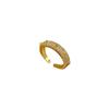 Real Gold Electroplated Opening With Thorns, Women'S Fashion Slightly Inlaid Light Luxury Ring, Index Finger Ring, The Same Cold Wind