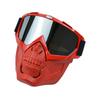 Anlorr New motorcycle riding windproof goggles with detachable sunshade, UV protection, skull face mask, and wind shield
