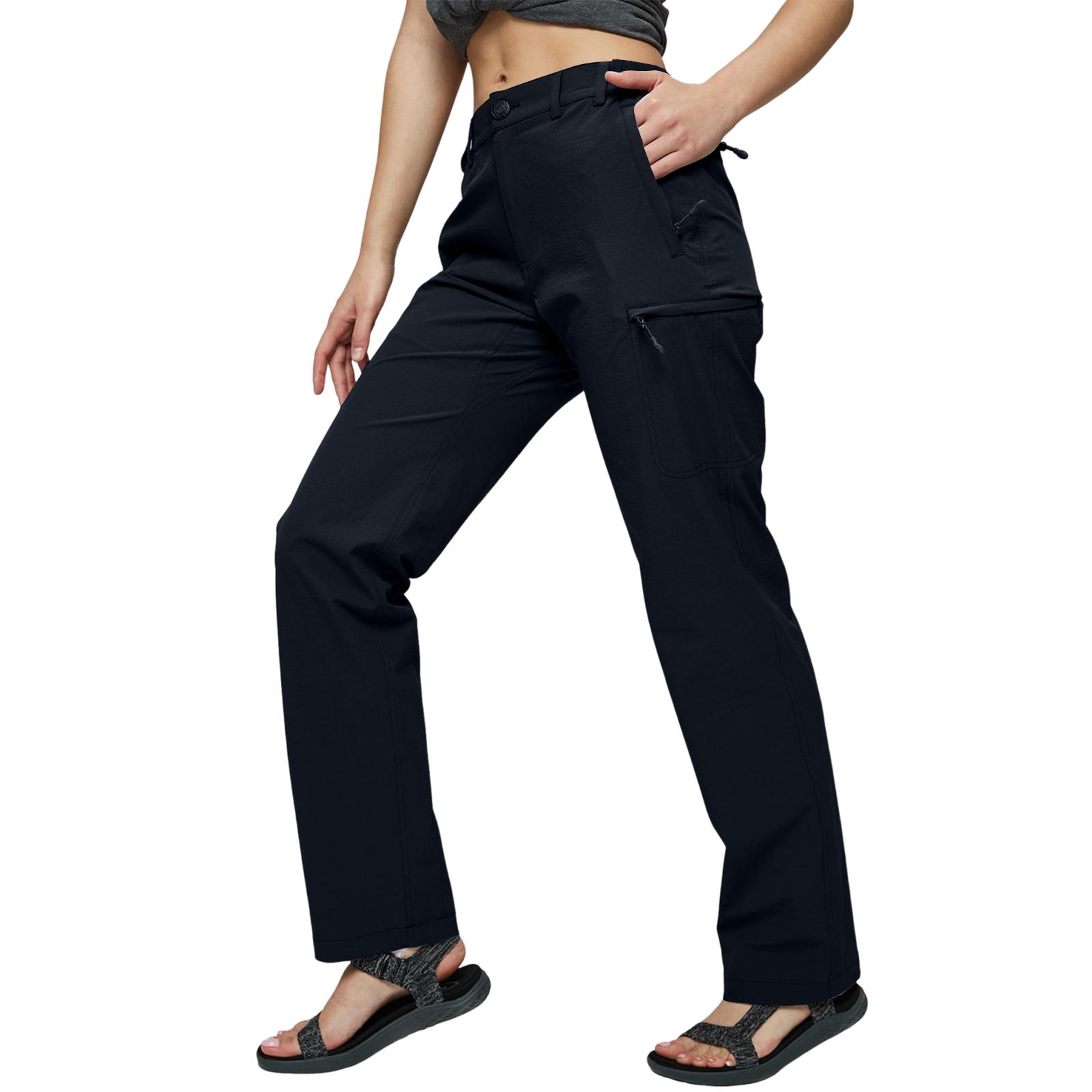 

Women s Quick-Dry Lightweight Cargo Hiking Pants With 6 Pockets, Stretchy And Water-Resistant XL Темно-синій