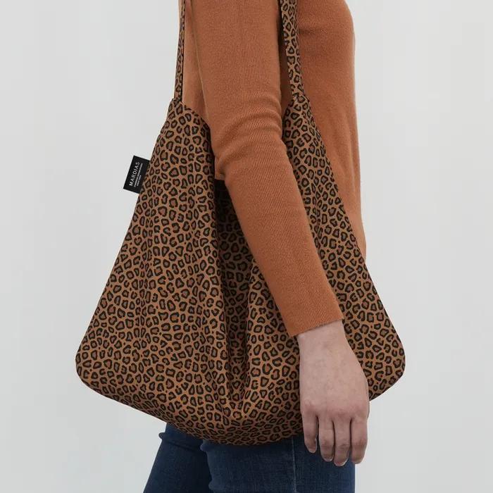Leopard(Dunkelbraun) Öko-Tasche