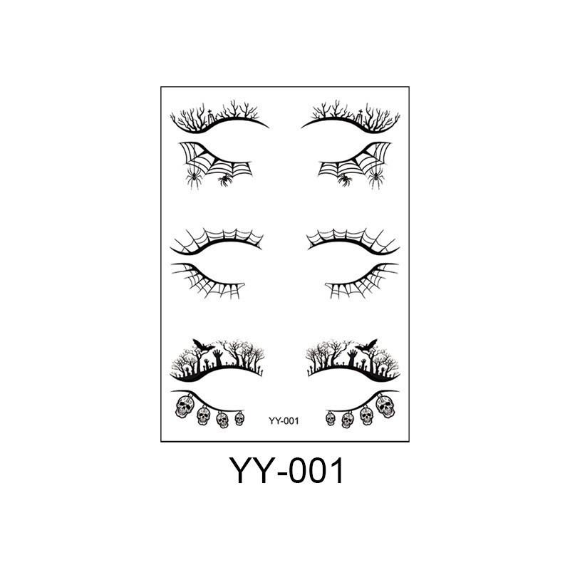 Waterproof Disposable Eyeshadow & Eyelash Tattoo Stickers - Sweatproof, Easy to Clean
