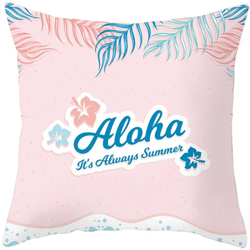 Summer Nordic Plant Pillow Case Tropical Style Cushion Cover Polyester  Pillow Cushion Covers Funda x