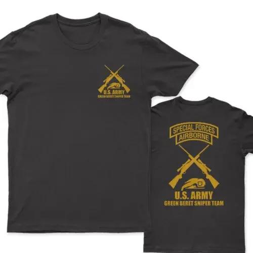 US Army Green Beret Special Forces Sniper Team TShirt 100 Cotton ONeck Short Sleeve Summer Casual Mens Tshirt Streetwear S