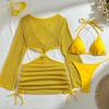 2025 Sexy Bikinis Female Swimsuits Women's Three-Piece Swimwear Beach Swim Wear Bathing Suits Brazilian Bikini Set Pool Bather