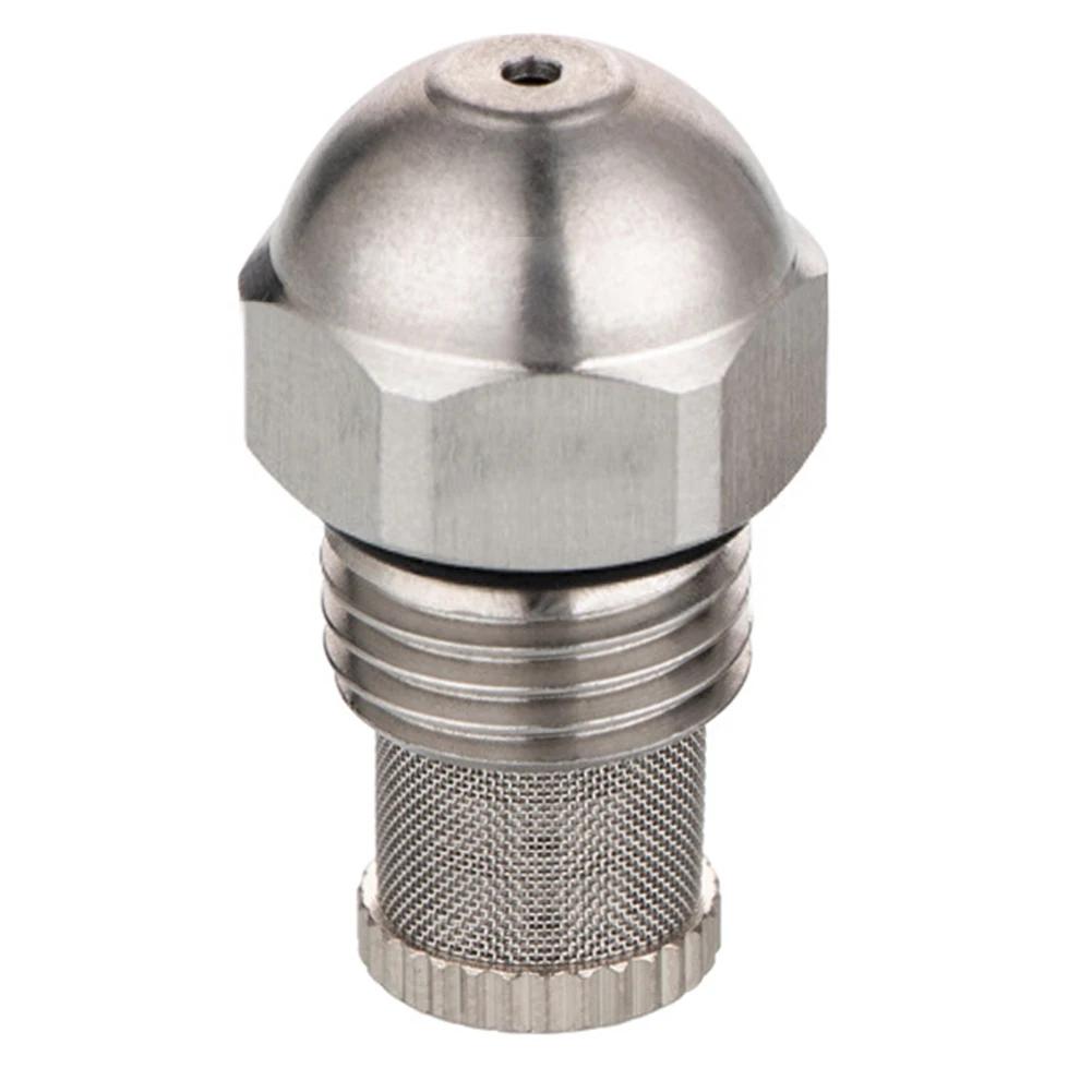 Atomizing Spray Mist Nozzle Dia 0.3-1.5mm Fine Atomizing Spray 1/4BSPT High And Low Pressure Mist Nozzle Orifice Stainless Steel
