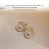 1 Pair Pearl Rhinestone Earrings Fashion Festival Holiday Birthday Engagement Decor Ear Stud Shinny Jewelry for Girls