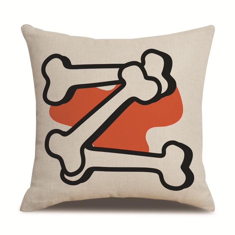 

Halloween Pillowcase Cartoon English Letter Cushion Cover Sofa Cushion Cover No pillow core