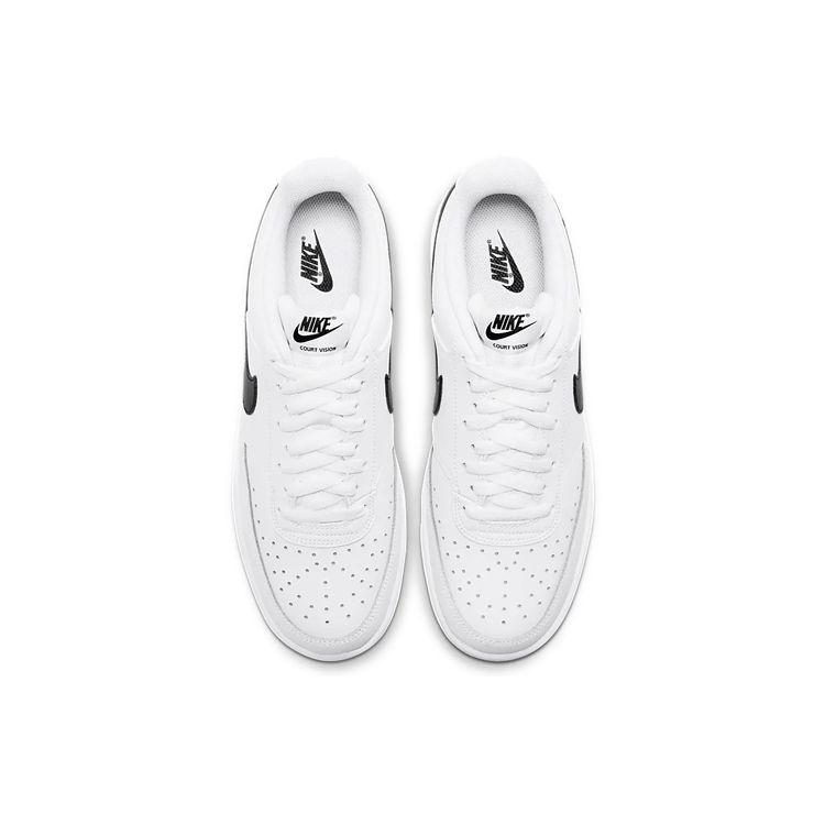 Nike Court Vision Low White Unisex Sneakers Black CD5463-101
