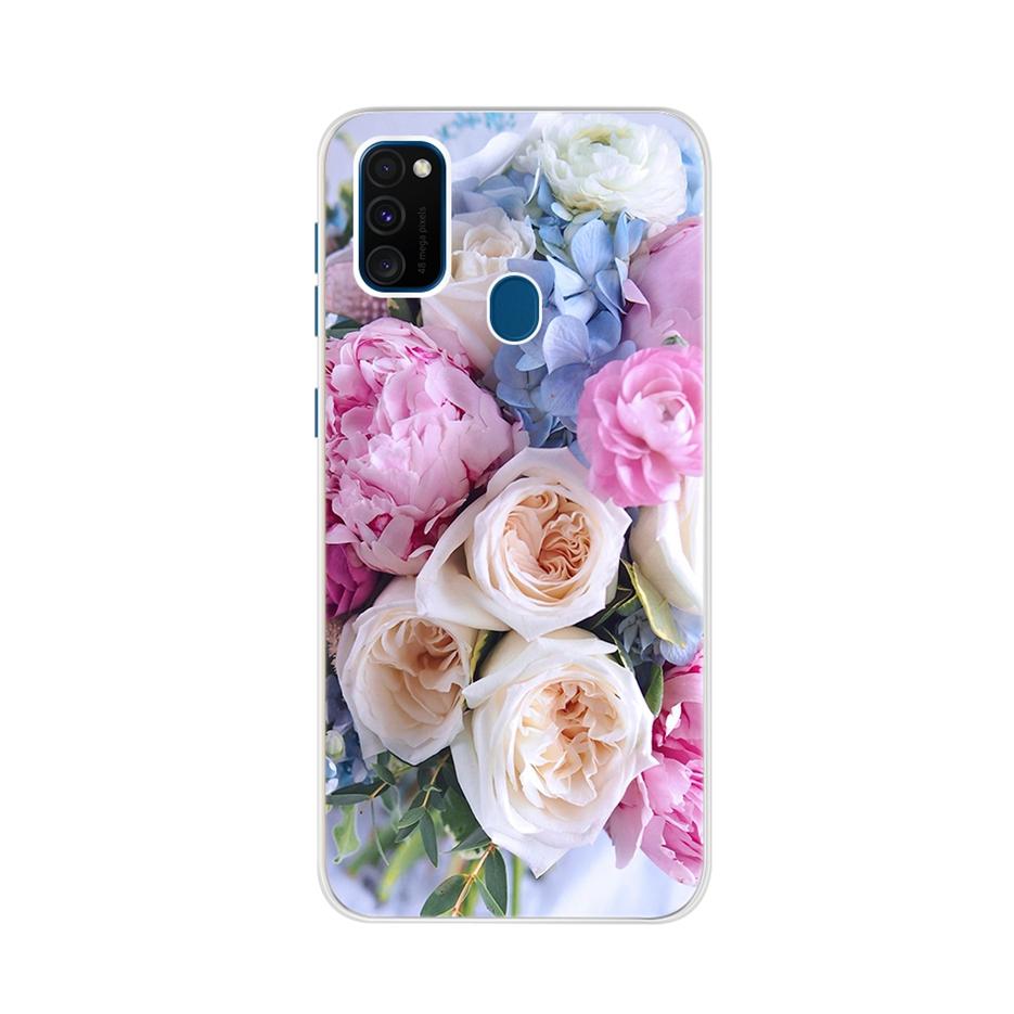 For Samsung Galaxy M21 Case Samsung M30s Soft Slim Cute Painted Phone Back Cover For Samsung M21 M 21 M215F Cases Bumper Fundas