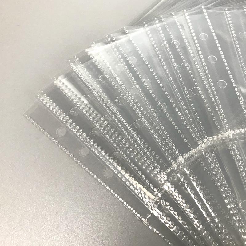 A5 Transparent 6-Loch Karten- & Fotoalbum Nachfüllblätter, 4-Taschen-Seiten für Journale, 5 Zoll große Innenseiten.