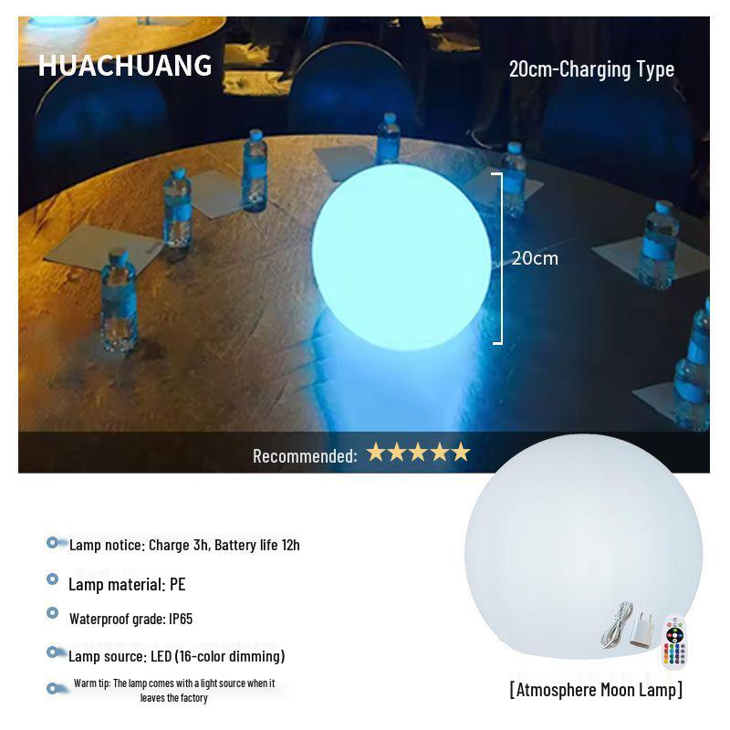 Solar Luminous Spherical Lawn Lamp: Waterproof Outdoor Atmosphere Light for Courtyard and Camping
