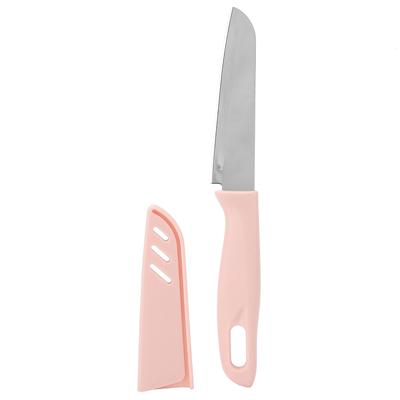 Portable Stainless Steel Kitchen Fruit Knife Melon Cutter With Protective Sleeve Sharp Blade For Home Daily Food Cutting