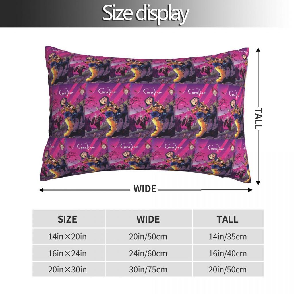 Enchanted Coralines Animation Rectangle Pillowcase Cushion Cover Decorative Bedroom Bed Home Comfort Throw Pillow