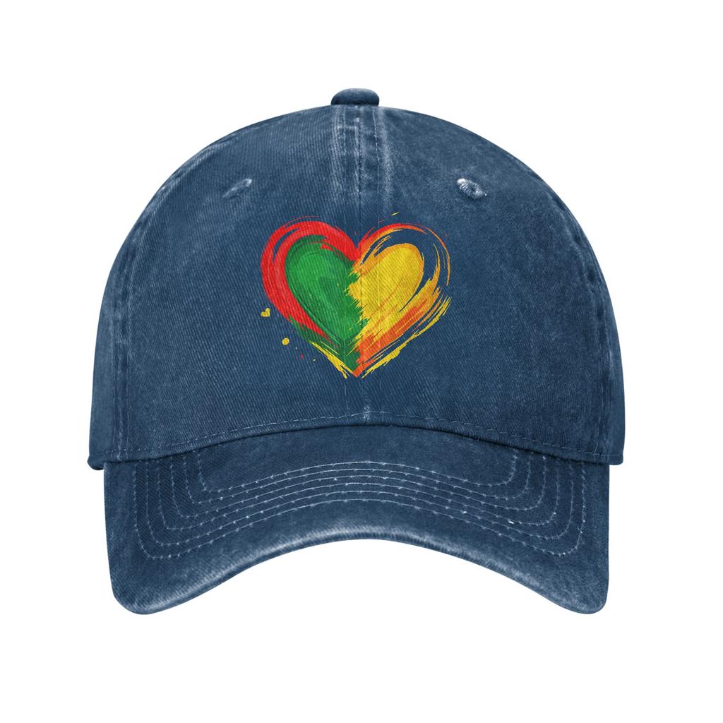 African Heart Black History Month American Casual Baseball Cap Summer  Trucker Hat Running Hippie Snapback Cap Men Baseball Caps