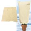 Pack of 2 Winter Plant Covers, 80 x 100 cm Frost   Blankets with Zip Drawstring, Thick Winter Frost Blankets Made of Non-Woven Fabric for Shr