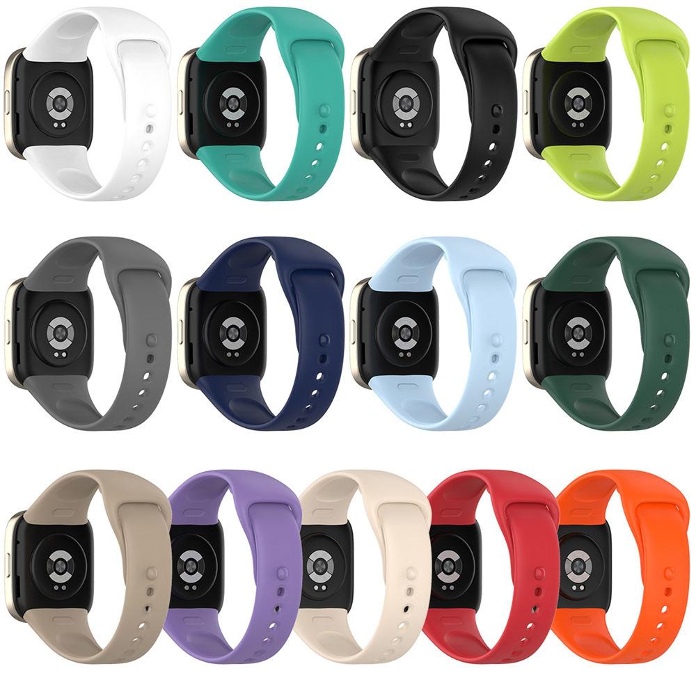 Silicone Band For Xiaomi Redmi Watch 3 Active Strap Replacement Watchband Bracelet For Redmi Watch 3 Lite With Screen Protector