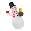 1.5m Inflatable Christmas Snowman Colorful Light Windproof Rope Automatic Blow Up Snowman for